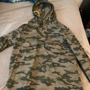 Men camo hooded jacket | size M